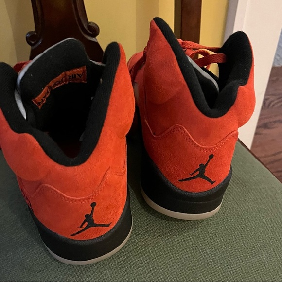 Nike Air Jordans 5 Retro Mars Dunk Sneakers Orange - Picture 4 of 9